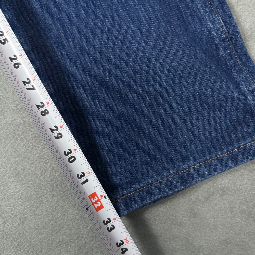 Vintage Wrangler Jeans Mens 31x34 Cowboy Cut 13MWZ Original Fit Dark Wash Denim - Picture 6 of 8
